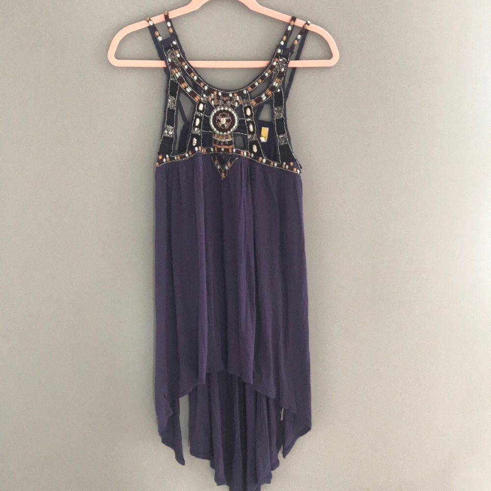 FLASH SALE ! Free People Beaded Top
